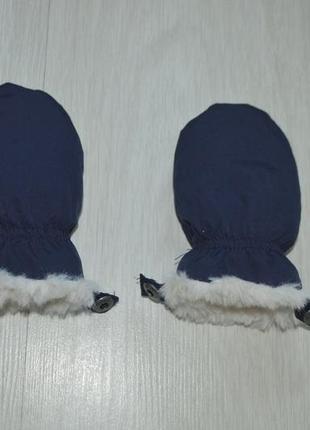 Теплые варежки, рукавички на меху для малыша1 фото
