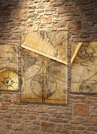 Модульные картины на кухню на пвх ткани, 60х90 см, 40x25-2/60x35
