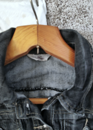 Укороченный джинсовый пиджак3 фото
