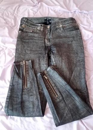 Брюки джинсы штаны леггинсы с напылением1 фото