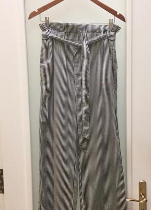 Нові.штани кльош укорочені бавовна бренду h&m