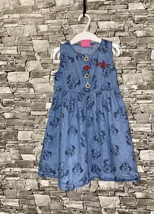 Летнее платье, платье минни маус