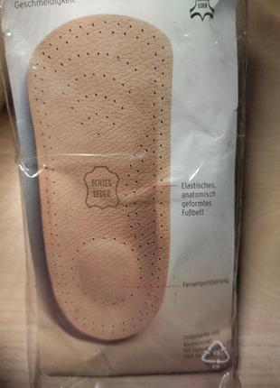 Ортопедические жесткие кожаные полустельки tcm, германия, р. 42-43