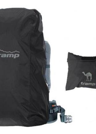 Чехол для рюкзака tramp m 30-60 л black (utrp-018-black)1 фото