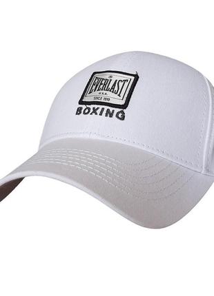 Спортивна кепка sport line білого кольору з лого everlast