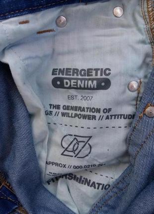 Крутые стильные синие джинсы варенка energetic denim 30/1705 фото