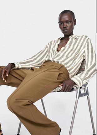 Сорочка "zara" у модний принт