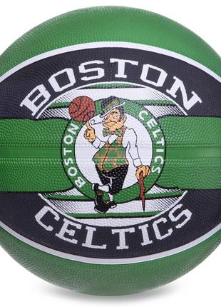 Мяч баскетбольный резиновый spalding nba team boston celtic №71 фото