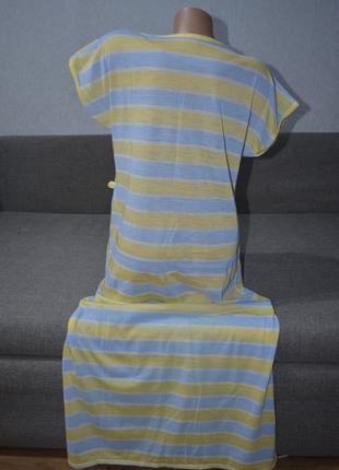 Легкое платье в пол в полосатый принт2 фото