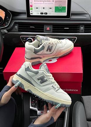 🔥женские кроссовки new balance 550 white silver summer