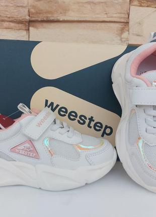 New модные кроссовки weestep для девочки р.27-317 фото