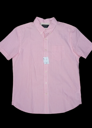 Котонова чоловіча сорочка з короткими рукавами