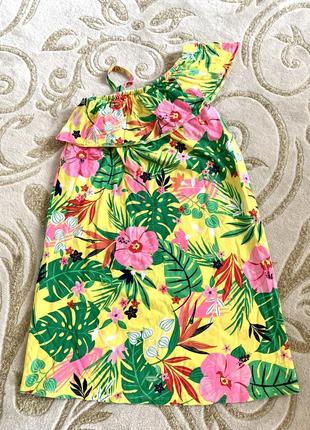 Яркий летний сарафан на одно плечо george