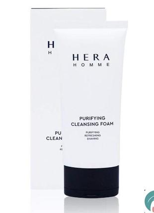 Hera homme purifying cleansing foam 50ml, мужская очищающая крем-пенка