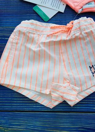 Летний, яркий набор для девочки футболка и шорты disney на 0-3, 3-6, 12-18, 18-24 месяцев5 фото