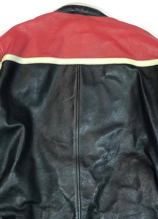 Kerozen moto leather jacket vintage 
мотокуртка5 фото