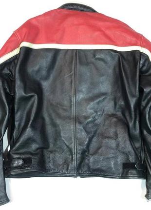 Kerozen moto leather jacket vintage 
мотокуртка10 фото