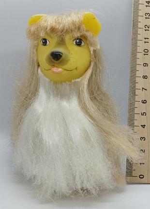 Винтажная резиновая игрушка собака6 фото