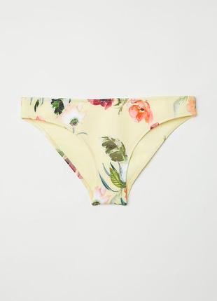 Плавки-бікіні квітковий принт жовтий від h&m