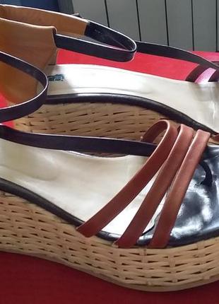 Босоножки кожаные  braska,размер 40,испания3 фото