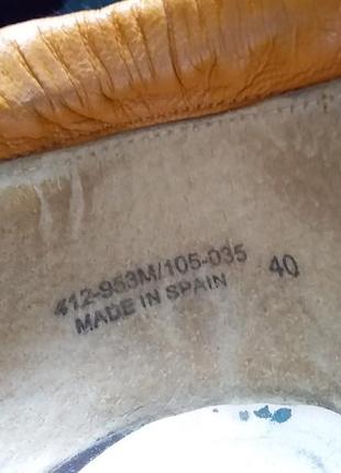 Босоножки кожаные  braska,размер 40,испания7 фото