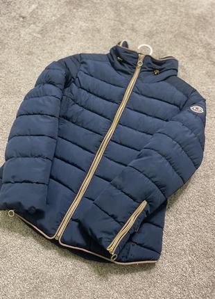 Куртка жіноча демісезонна демісезонна осіння весна moncler original монклер оригінал синя