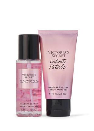 Набор подарок victoria’s secret velvet petals duo set gift box3 фото