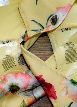 Плавки бикини цветочный принт желтый от h&m9 фото