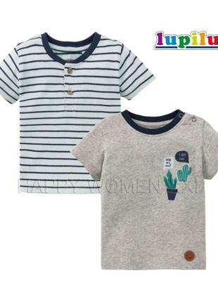1-2 года набор футболок для мальчика lupilu детская футболка хлопковая летняя мальчиковая футболочка