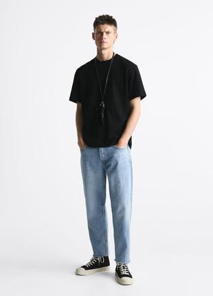 Zara свободные укороченные джинсы straight crop9 фото