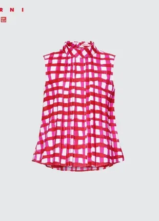 Котонова сорочка / блуза marni & uniqlо (100% бавовна)