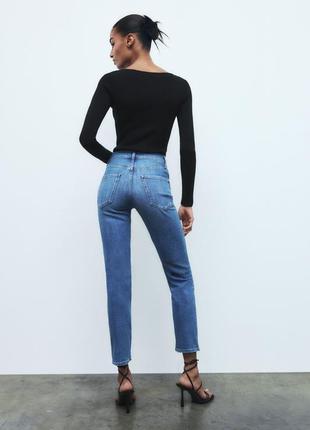 Джинсы the slim cropped zara, коллекция 2023 года, 38 размер5 фото