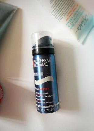 Кремоподібна піна для гоління biotherm homme foam shaver