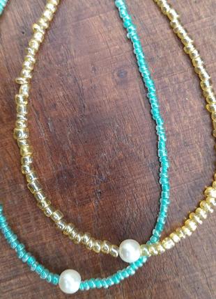 Чокер з перлиною2 фото