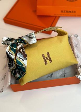 Косметичка  hermes желтая