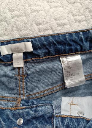 Стильные джинсовые шорты с высокой посадкой батал5 фото