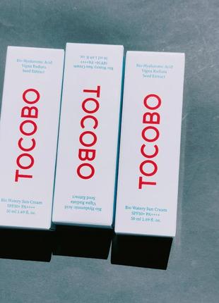 Tocobo bio watery sun cream spf50+ pa++++ - легкий солнцезащитный крем