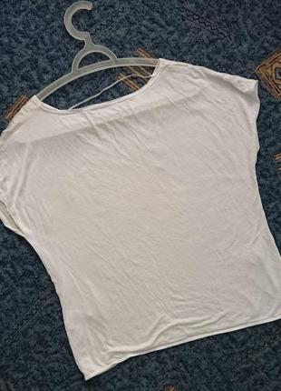 Модная шелковая блуза, спинка трикотаж hallhuber/ базовая футболка оверсайз6 фото