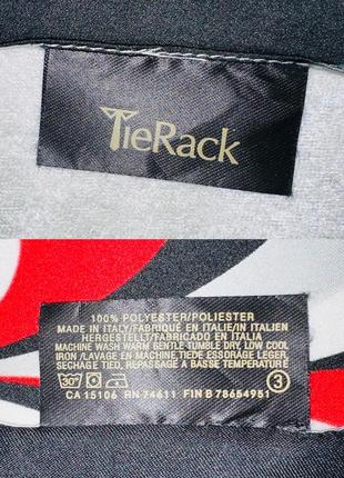 Прекрасный брендовый итальянский платок tierack с геометрическим принтом3 фото