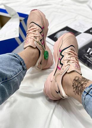 Кроссовки adidas ozweego pink2 фото