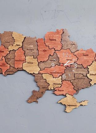 Мапа україни з годинником. багатошарова карта україни2 фото