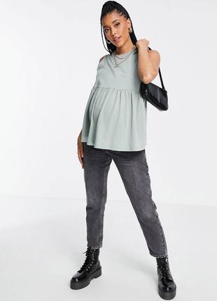 Блузка блуза топ із баскою для вагітних primark2 фото