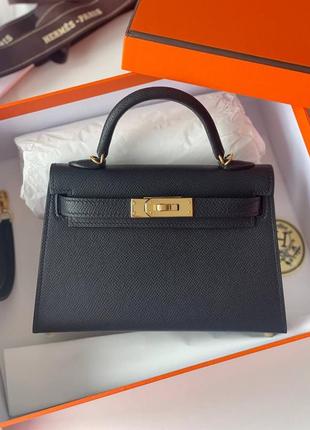 Сумка hermes kelly черная