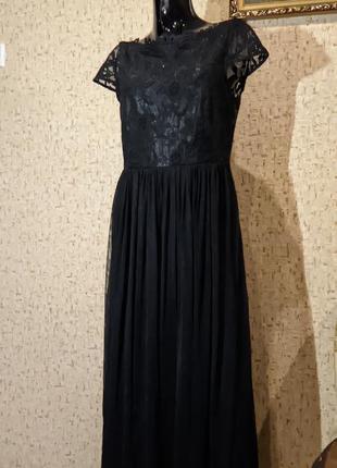 Шикарное тюлевое платье в пол 46 размер3 фото