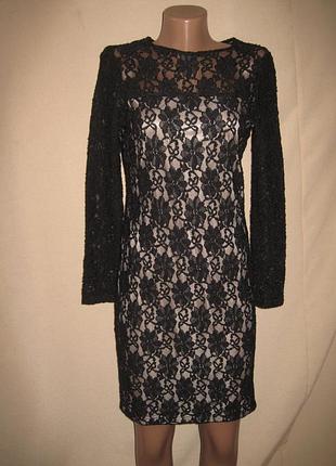 Красивое кружевное платье зара р-рs