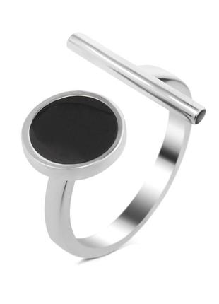 Серебряное кольцо со вставками эмали s056-/20 размер:17.5;16.5;
