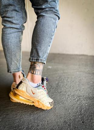 🤩кросівки nike travis scott x air max 270 react eng "cactus trails"6 фото