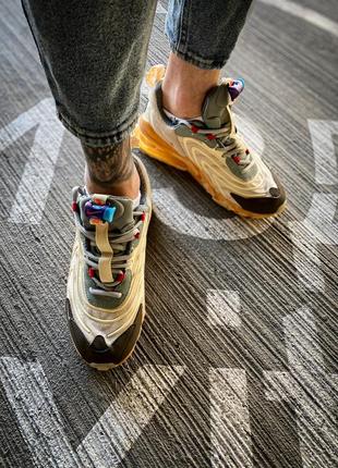 🤩кросівки nike travis scott x air max 270 react eng "cactus trails"2 фото