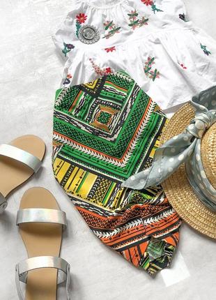 Шикарная юбка-карандаш topshop модными геометрическими принтами