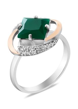 Серебряное кольцо с фианитом gemma-7310 размер:19;18;17.5;17;16.5;